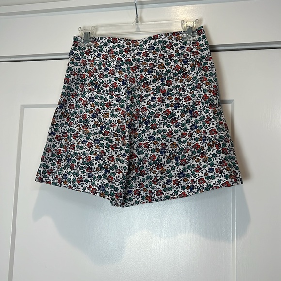J. Crew High Waist Red and Blue Shorts size 0. - Picture 3 of 7
